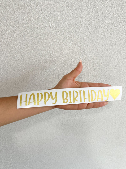 Happy Birthday Decal